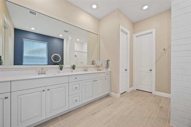 bathroom featuring vanity