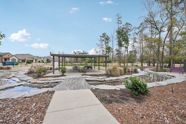 view of home's community with a gazebo