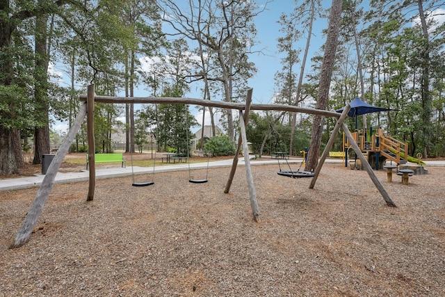 view of jungle gym