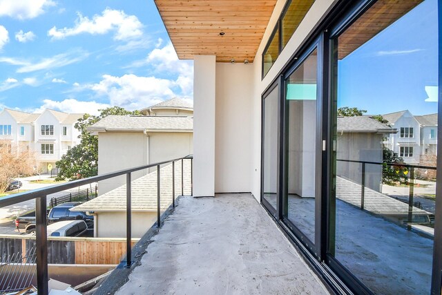 view of balcony