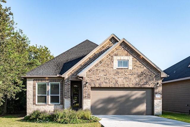 craftsman-style home featuring a garage