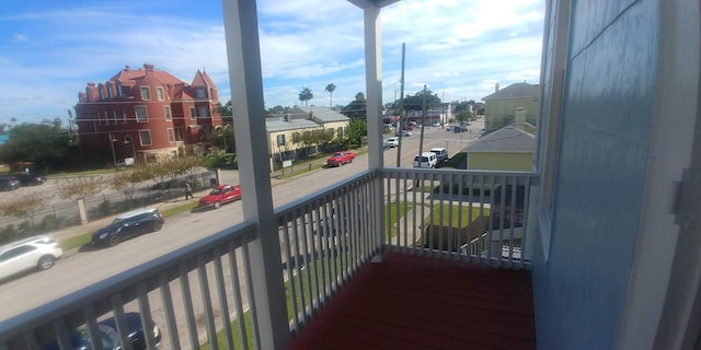 view of balcony