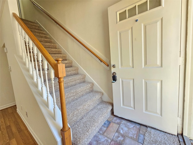 view of staircase