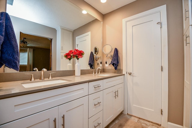 bathroom featuring vanity