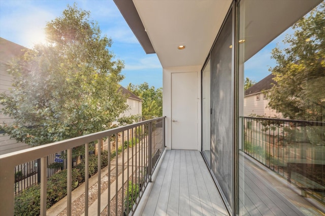 view of balcony