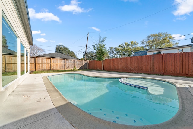 view of pool with a patio