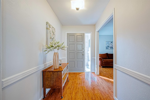 foyer featuring hardwood / wood-style flooring