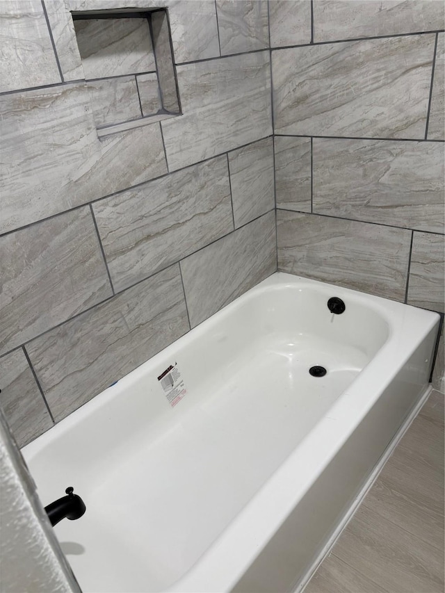 bathroom with tile patterned flooring