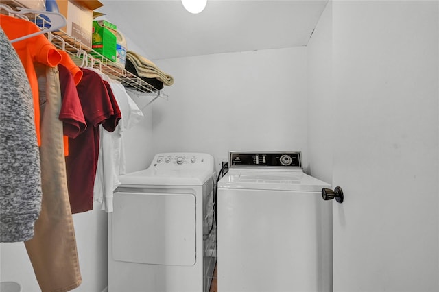 laundry area with washer and clothes dryer