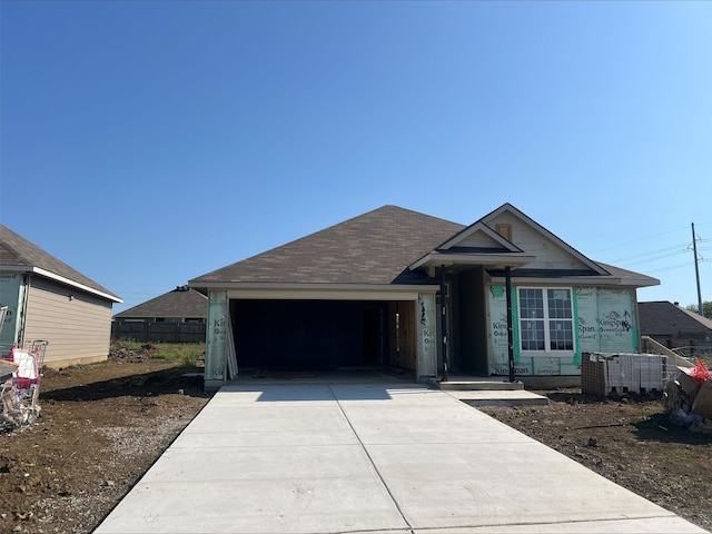 view of front of house featuring a garage