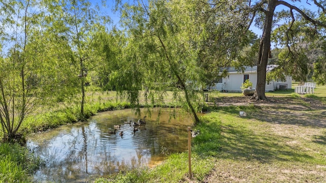 view of water feature