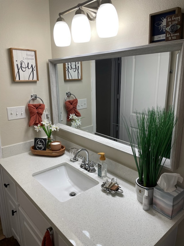 bathroom featuring vanity