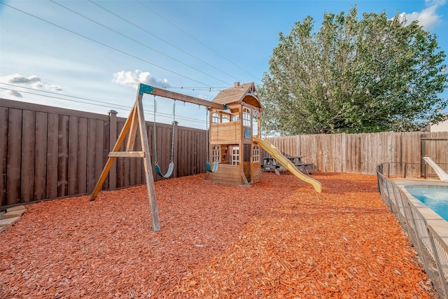 view of jungle gym