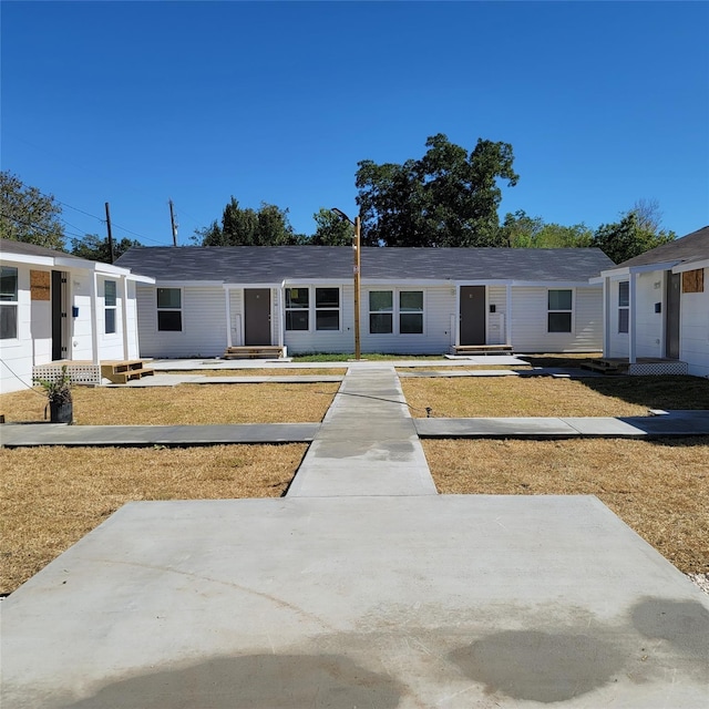 view of single story home