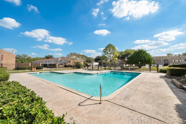 view of pool with a patio