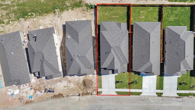 birds eye view of property featuring a residential view