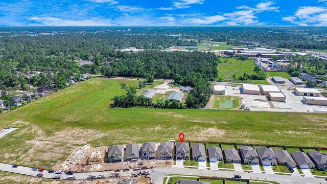 drone / aerial view with a residential view