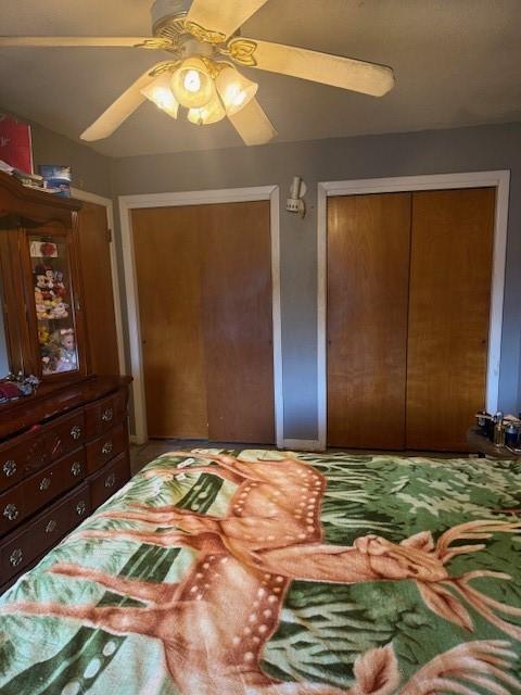 bedroom with ceiling fan