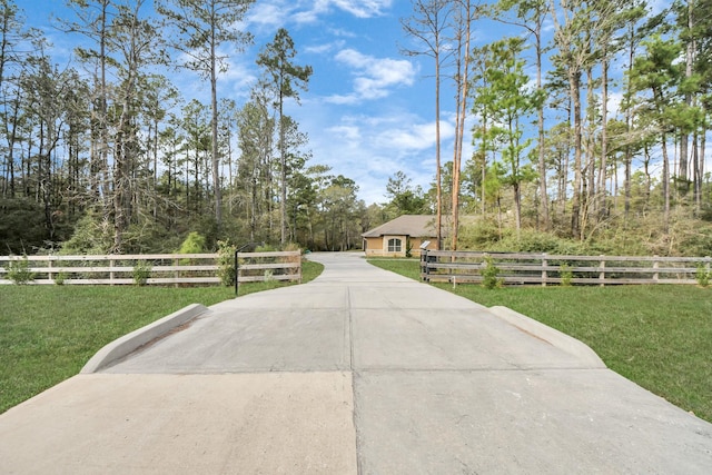 view of front of house with a front yard