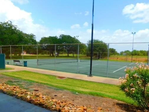 view of tennis court