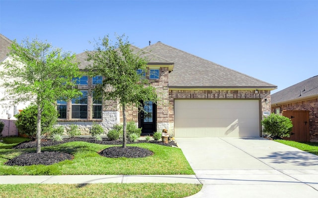 view of front facade featuring a garage