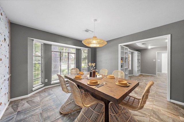 view of dining area