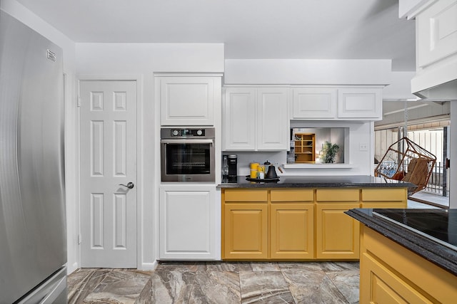 kitchen with appliances with stainless steel finishes