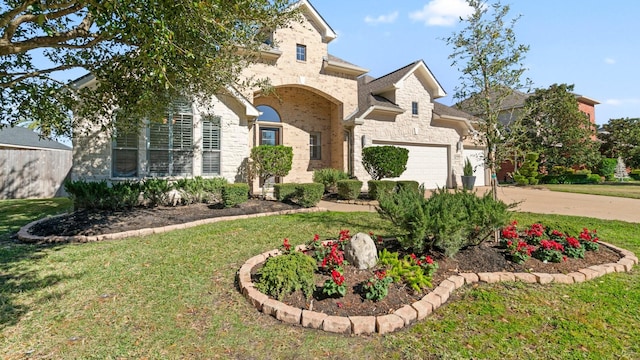 view of front of house with a front yard