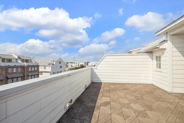 view of patio / terrace featuring a balcony