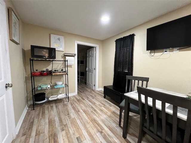 interior space featuring light hardwood / wood-style flooring