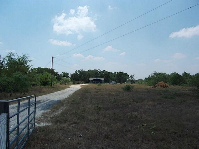 view of street featuring a rural view