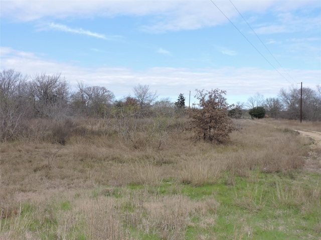 view of landscape with a rural view