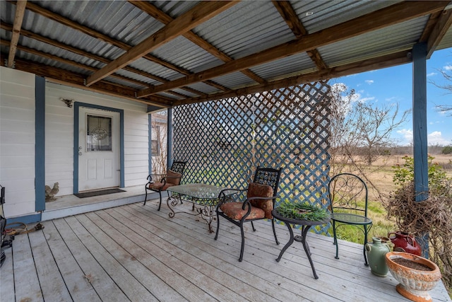 view of wooden terrace