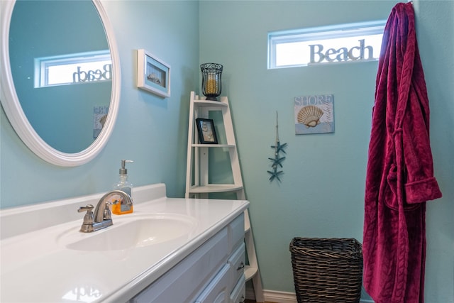 bathroom featuring vanity