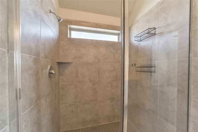 bathroom with walk in shower