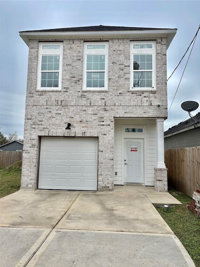 view of front of house featuring a garage