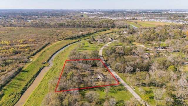 drone / aerial view featuring a rural view