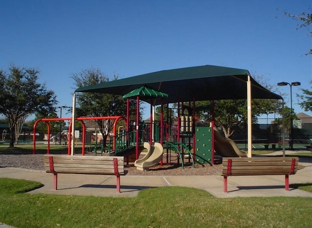 view of play area