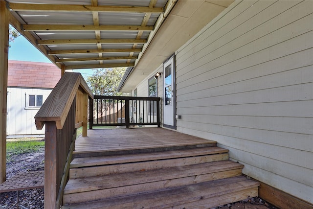 view of wooden terrace