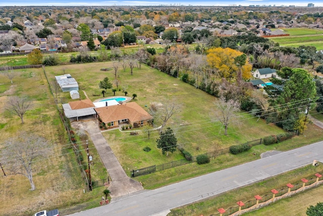 birds eye view of property