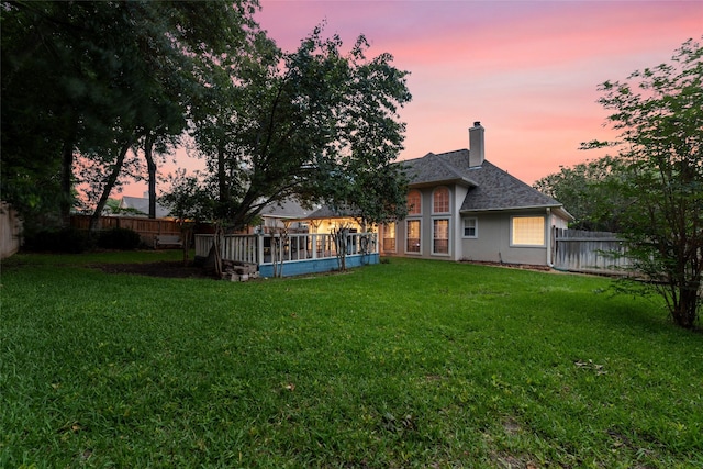 exterior space with a wooden deck