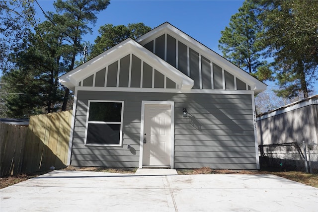 view of front of home