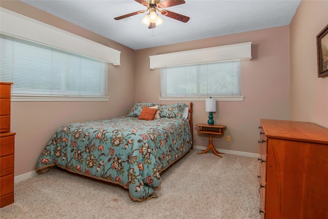 bedroom with ceiling fan