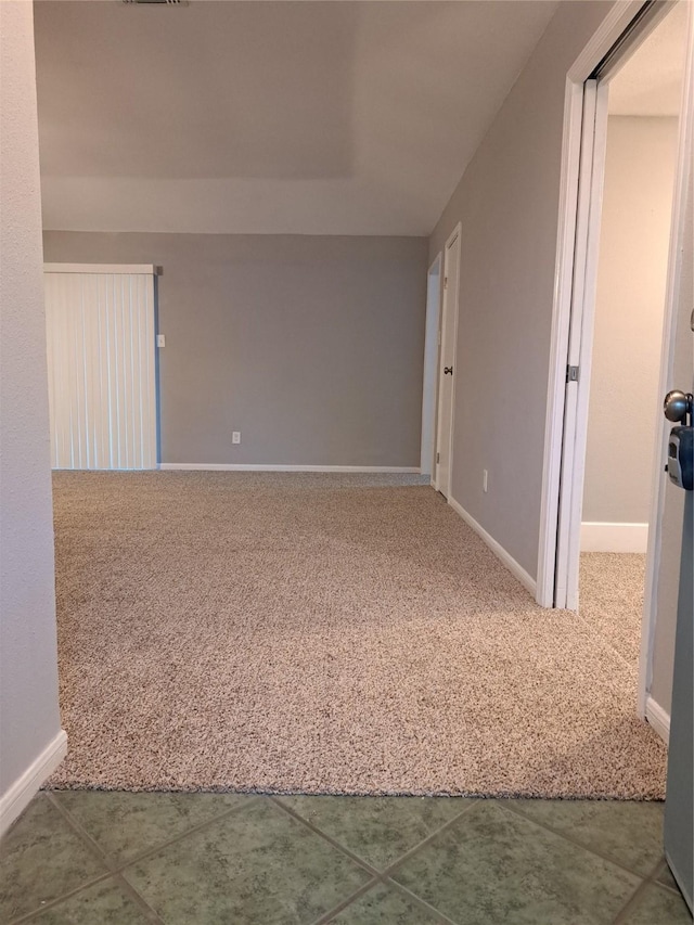 view of tiled spare room