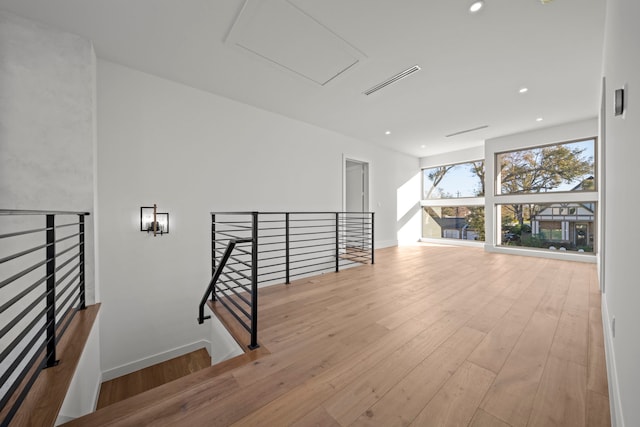 interior space featuring hardwood / wood-style flooring