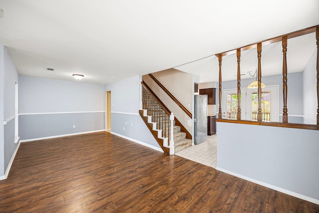 empty room featuring light hardwood / wood-style flooring