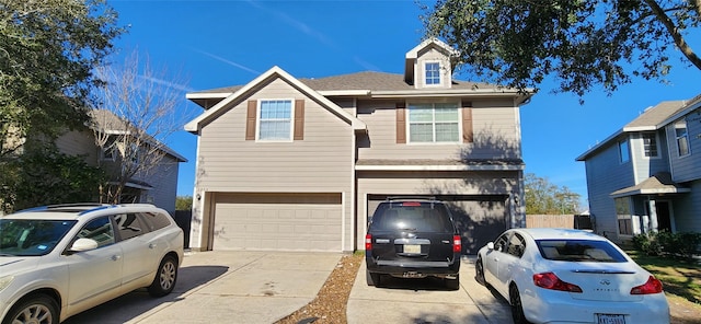 view of front of home featuring a garage