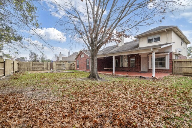 view of yard with a patio