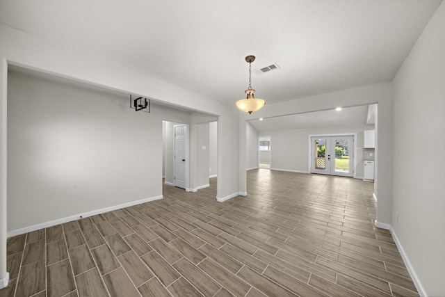 interior space featuring french doors