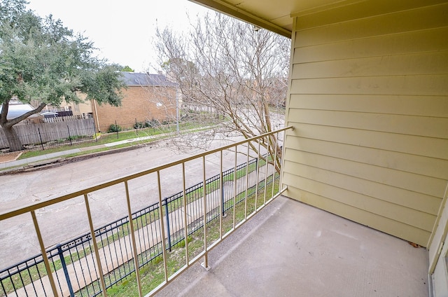 view of balcony